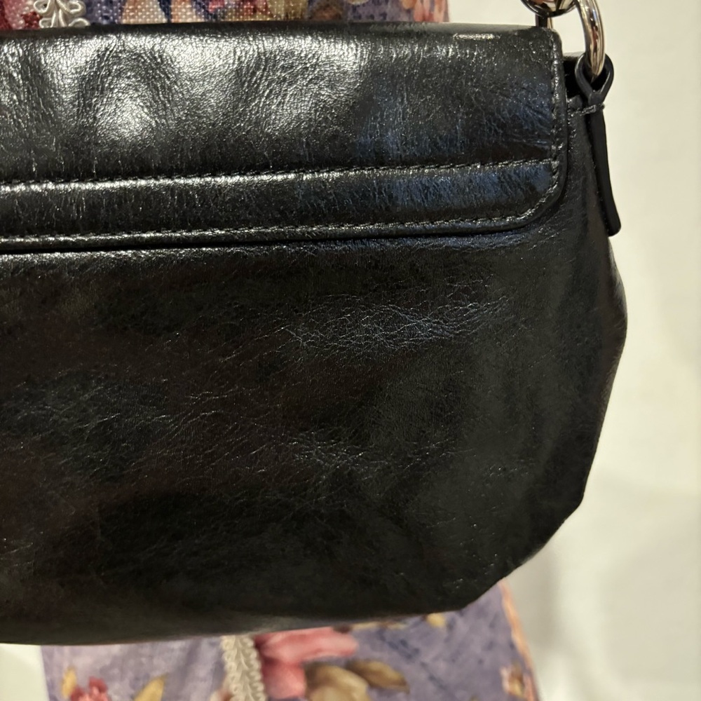 Coach poppy glossy liquid leather top handle mini pouch shoulder bag - Picture 13 of 16